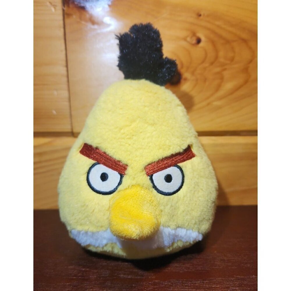 Angry Birds Yellow Bird Chuck Plush Commonwealth 2011 Stuffed Animal 6”